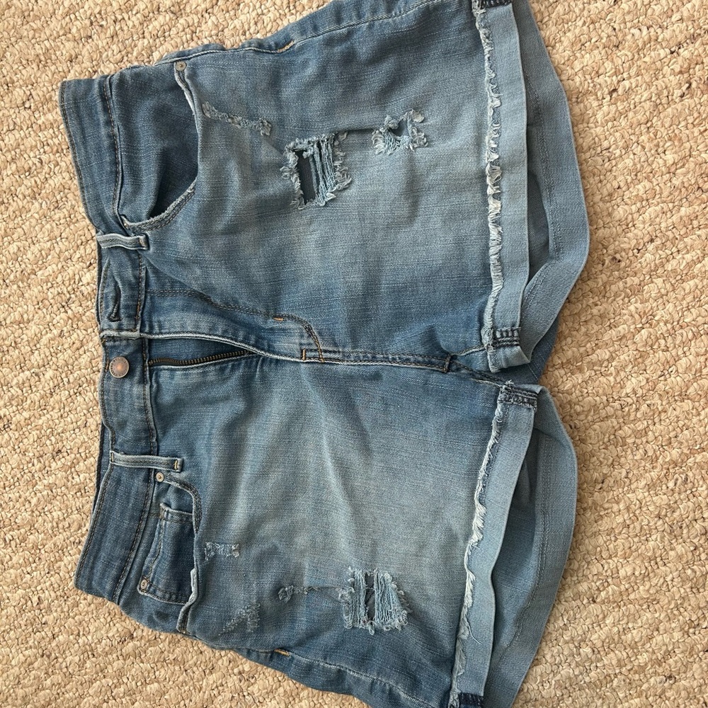 Distressed Denim Women Shorts